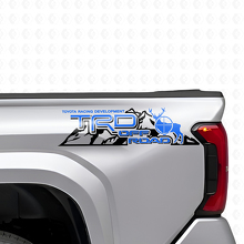 TRD Off Road Mountains Rear Side Vinyl Decal Set for Toyota Trucks_2