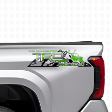 TRD Off Road Mountains Rear Side Vinyl Decal Set for Toyota Trucks_3