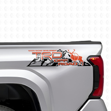 TRD Off Road Mountains Rear Side Vinyl Decal Set for Toyota Trucks_4