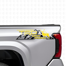 TRD Off Road Mountains Rear Side Vinyl Decal Set for Toyota Trucks_5