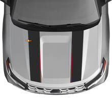 Double Hood Stripes Vinyl Decal Set for Musclecar Explorer ST1 2020-2026_4
