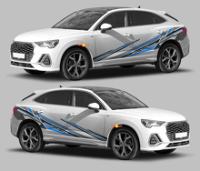 Techno Style Side Stripes Vinyl Decal Kit for Audi Q3 2019 _3