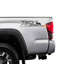 2 TOYOTA TRD OFF-ROAD Mountain DEER TRD racing development side vinyl decal sticker
 2