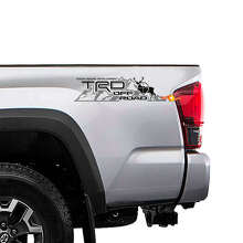 TRD Off Road Mountain Deer Bed Side Vinyl Decals Set for Toyota Trucks_2