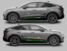 Accent Side Stripes Vinyl Decal Kit for Audi Q4 Sportback E-Tron_2