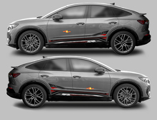 Accent Side Stripes Vinyl Decal Kit for Audi Q4 Sportback E-Tron_3