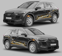 Interwoven Techno Style Side Stripes Vinyl Decal Kit for Audi Q5_2