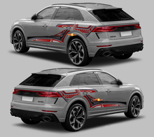 Abstract Graphic Style Side Stripes Vinyl Decal Kit for Audi RS Q8_2