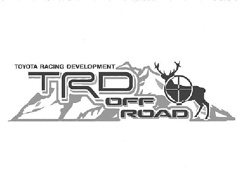 TRD Off Road Style Mountain Deer Side Vinyl Decals Kit for Toyota FJ Cruiser 