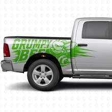 Grumpy Bee Splash Style Side Vinyl Decal Kit for Dodge Ram Truck_6