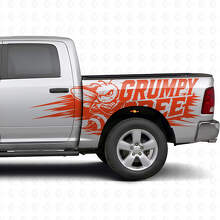Grumpy Bee Splash Style Side Vinyl Decal Kit for Dodge Ram Truck_7
