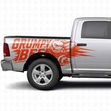 Grumpy Bee Splash Style Side Vinyl Decal Kit for Dodge Ram Truck_8