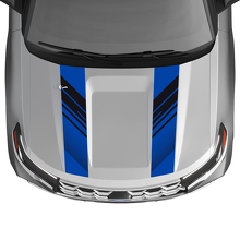 Dual Perforated Hood Stripes Vinyl Decal Kit for Ford Explorer ST 2020-26_3