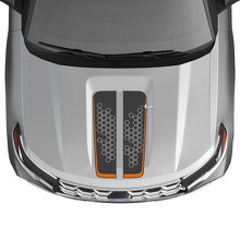 Honeycomb Dual Hood Stripes Vinyl Decal Kit for Musclecar Explorer ST 2020-26_2