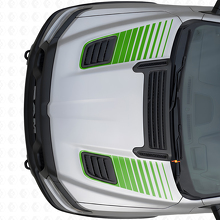 Dual Strobe Hood Vent Stripes Vinyl Decals Set for Dodge Ram Sport 2019+_3