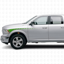 Strobe Stripes Front Fender & Door Vinyl Decal Kit for Dodge Ram 2009+_4