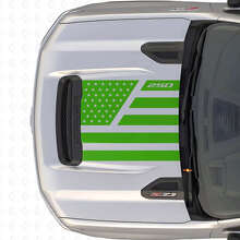 USA Flag Stars & Steel Style Hood Vinyl Decal for Chevrolet Silverado 2500 HD_3