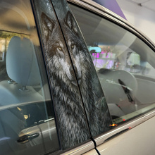 Wild Wolf Door Pillar Vinyl Decal Set_2