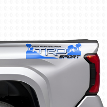 TRD Off Sport Beach Style Rear Side Vinyl Decal Set for Toyota Trucks_2