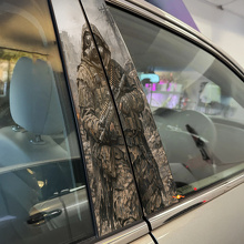 Gas Mask Soldier Door Pillar Vinyl Decal Set_2