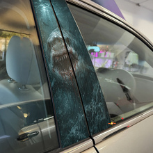 Great White Shark Door Pillar Vinyl Decal Set_2