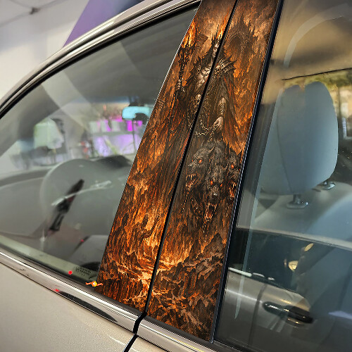 Hades Lord Door Pillar Vinyl Decal Set