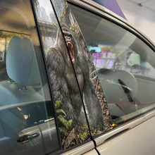 Roaring Gorilla Door Pillar Vinyl Decal Set_2