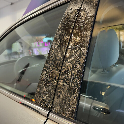 Stormtrooper Skull Door Pillar Vinyl Decal Set