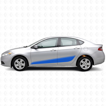 Upper Outline Stripes Side Vinyl Decal Kit for Dodge Dart_2