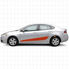 Lower Outline Stripes Side Vinyl Decal Kit for Dodge Dart_4
