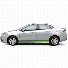 Custom Straight Door Side Stripes Vinyl Decal Kit for Dodge Dart _3