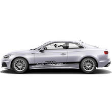 Branded Side Stripes Vinyl Decal Kit for for Audi A5_2