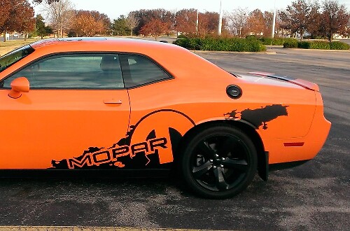 DODGE challenger R/T MOPAR splash decal vinyl stickers