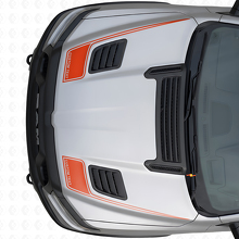 Outline Custom Text Hood Stripes Vinyl Decal Set for Dodge Ram Sport 2019+_4