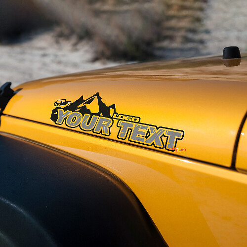 Montañas Estilo Letras Vinilos Calcomanías Para Jeep Wrangler Edición