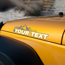 Montañas Estilo Letras Vinilos Calcomanías Para Jeep Wrangler Edición 2
