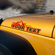 Montañas Estilo Letras Vinilos Calcomanías Para Jeep Wrangler Edición 3
