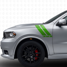 392 Dual Stripes Front Fender Vinyl Decal Kit for Dodge Durango 2011+_3