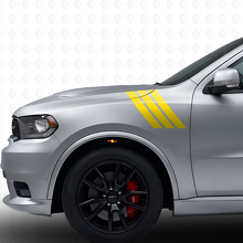 Triple Stripes Front Fender Vinyl Decal Kit for Dodge Durango 2011+_5