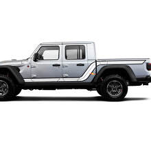 Twin Outline Side Stripes Vinyl Decal Kit for Jeep Gladiator_2