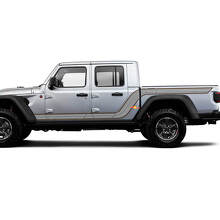 Twin Outline Side Stripes Vinyl Decal Kit for Jeep Gladiator_3