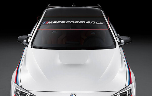 BMW m performance new Windshield banner vinyl decals stickers
