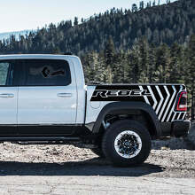 TRX Rebel Bedside Stripes Vinyl Decal Set for Dodge Ram Rebel 2021+_3