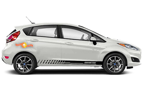 Racing Syle Door Side Stripes Vinyl Decal Kit for Musclecar Fiesta SE_1