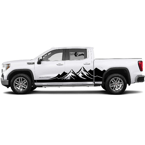 Huge Mountains Side Vinyl Decal Kit for GMC Sierra