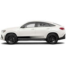 Decorated Side Stripes Vinyl Decal Kit for Mercedes Benz GLE_2