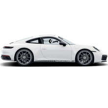 Checkered Style Rocker Panel Stripes Vinyl Decal Kit for Porsche Carrera 911_2