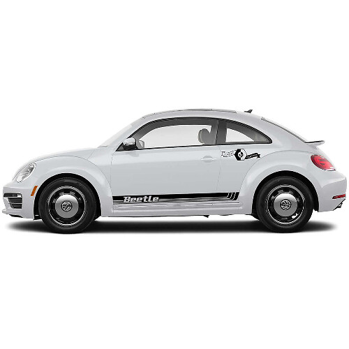 Beetle Lettering Side Stripes Vinyl Decal Kit for Volkswagen Beetle 