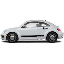 Beetle Lettering Side Accent Stripes Vinyl Decal Kit for Volkswagen Beetle _4
