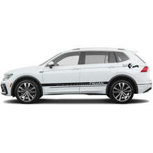 Brand Lettering Side Stripes Vinyl Decal Kit for Volkswagen Tiguan_4